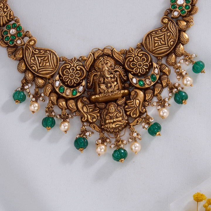 Harshitha Nagas Short Necklace