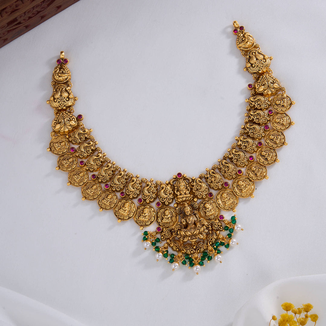 Kaasu Lakshmi Nagas Short Necklace
