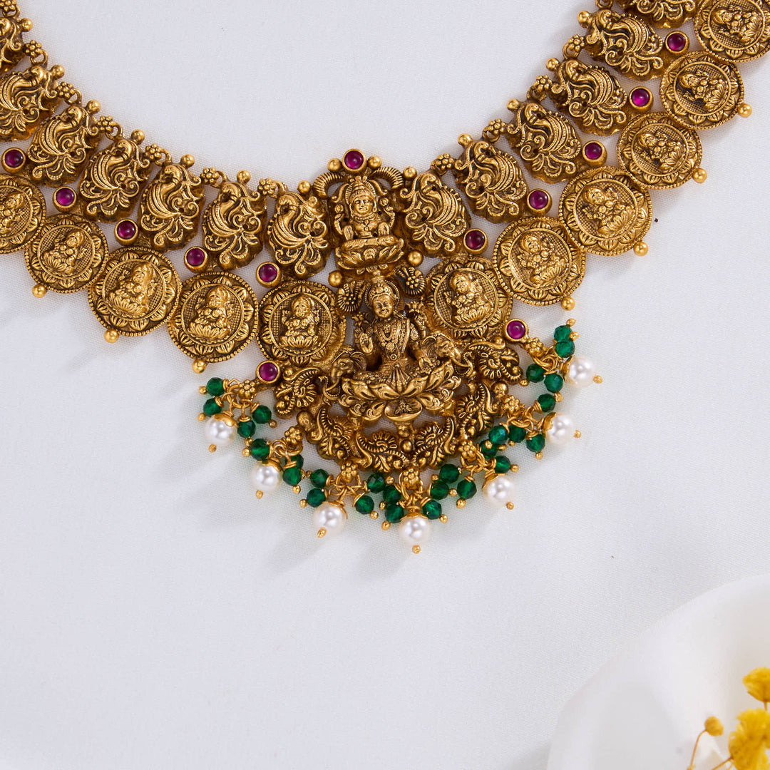 Kaasu Lakshmi Nagas Short Necklace