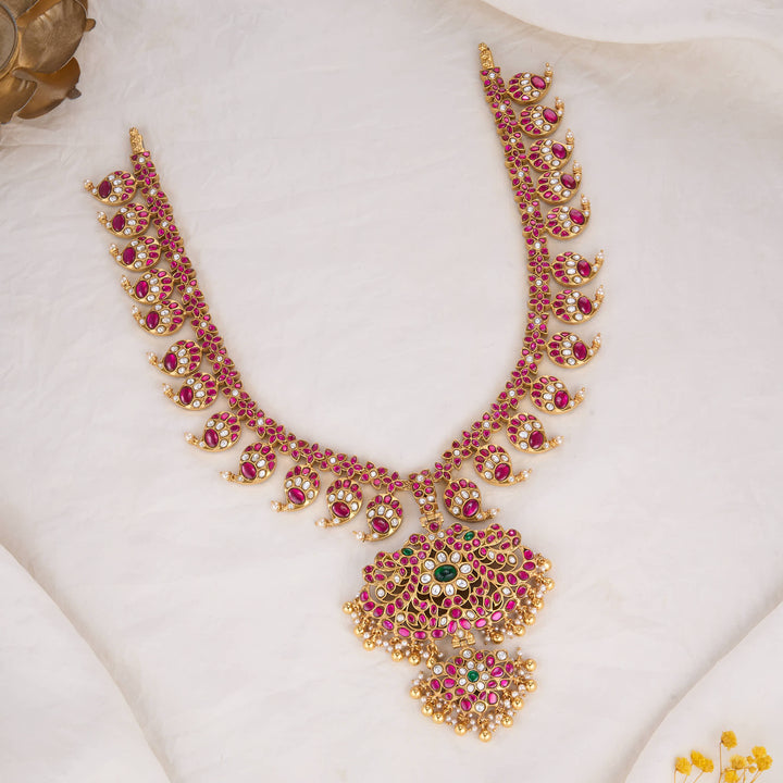 Elliora Reversible Kundan Long Necklace