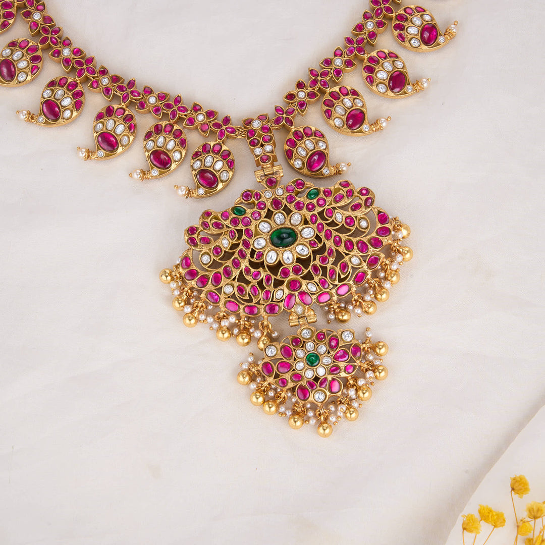 Elliora Reversible Kundan Long Necklace