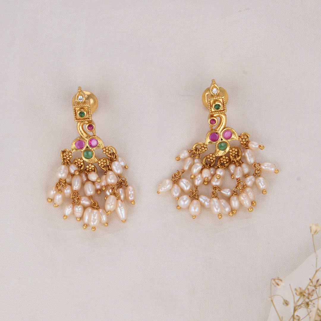 Charvitha Guttapusalu Long Necklace Set