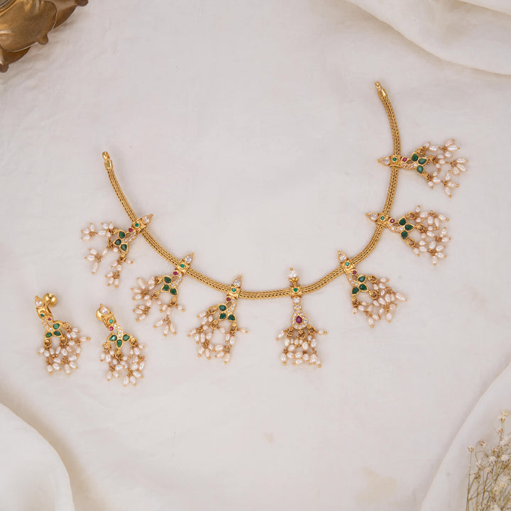 Vivitha Guttapusalu Necklace Set