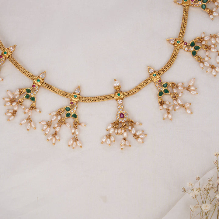 Vivitha Guttapusalu Necklace Set