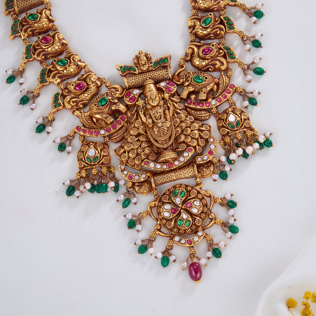 Timeless Perumal Nagas Long Necklace