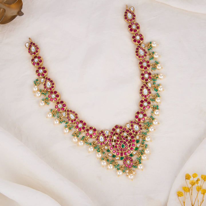 Majestic Muse Kundan Short Necklace