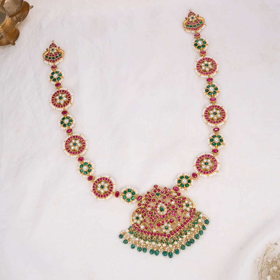 Hithika Reversible Kundan Long Necklace