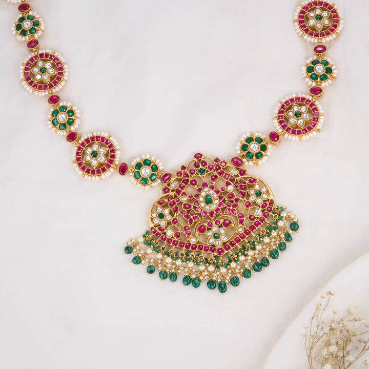 Hithika Reversible Kundan Long Necklace