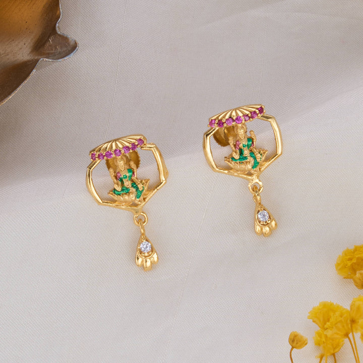 lakshmi 3D Nagas Short Necklace Set