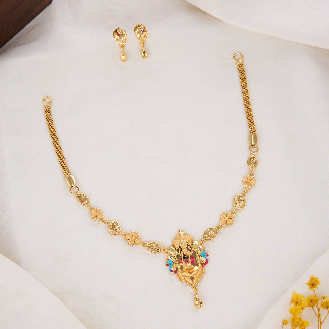 Luminous 3D Spl Short Necklace Set