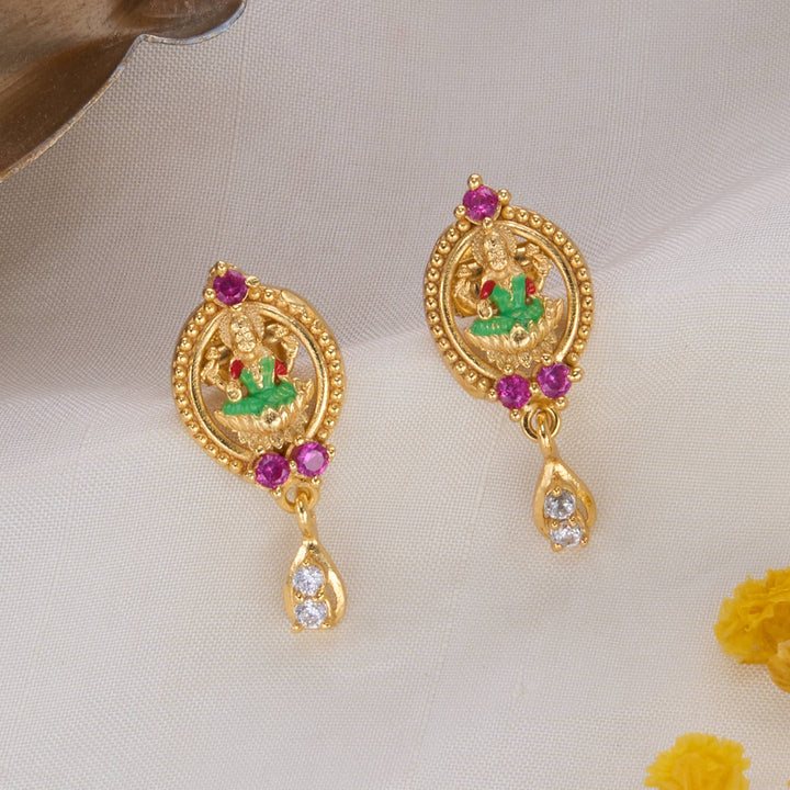 Devikha 3D Nagas Short Necklace Set