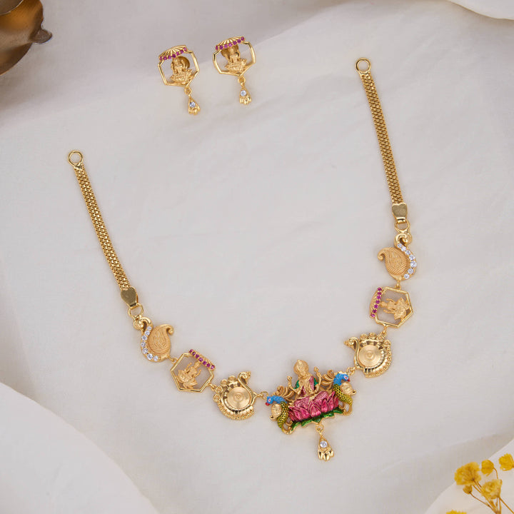 Timeless 3D Nagas Short Necklace Set
