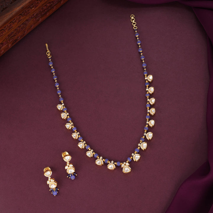 Trendy Moissanite Short Necklace Set