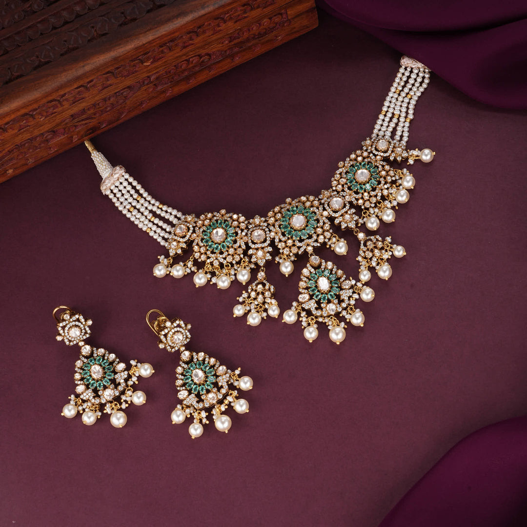 Mesmerizing Moissanite Choker Set