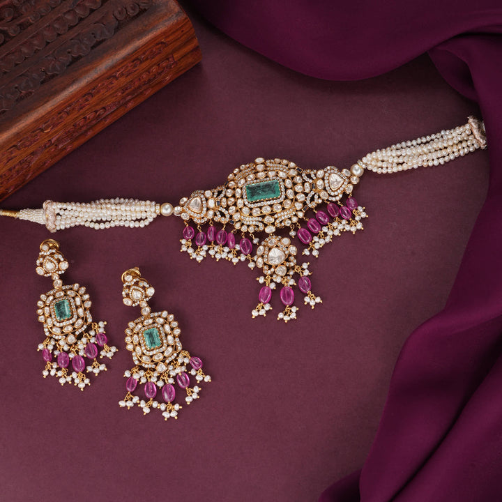 Stunning Moissanite Choker Set