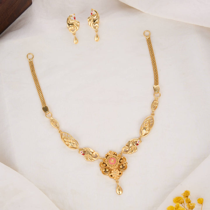 Flawless 3D Spl Short Necklace Set