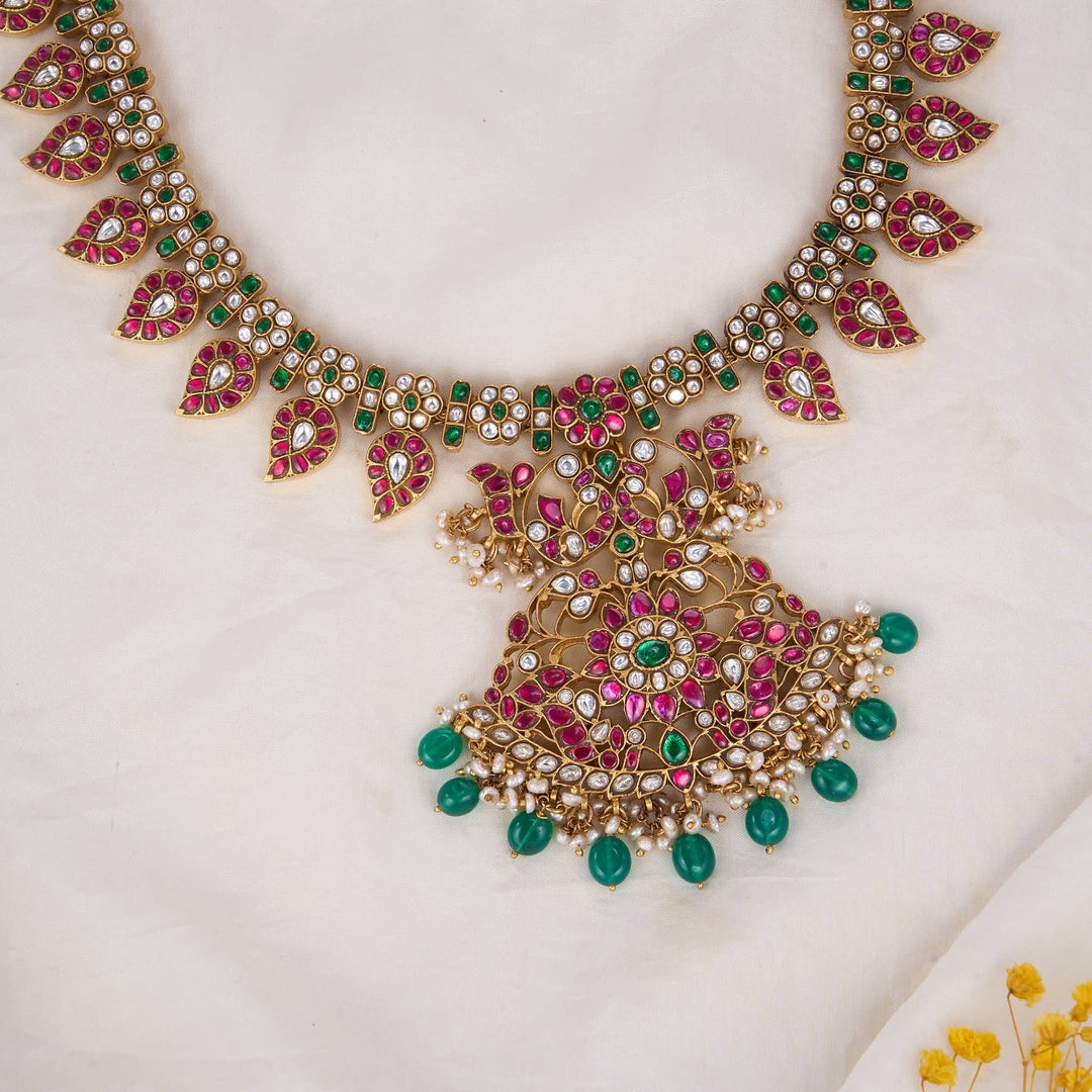 Mango Design Kundan Long Necklace