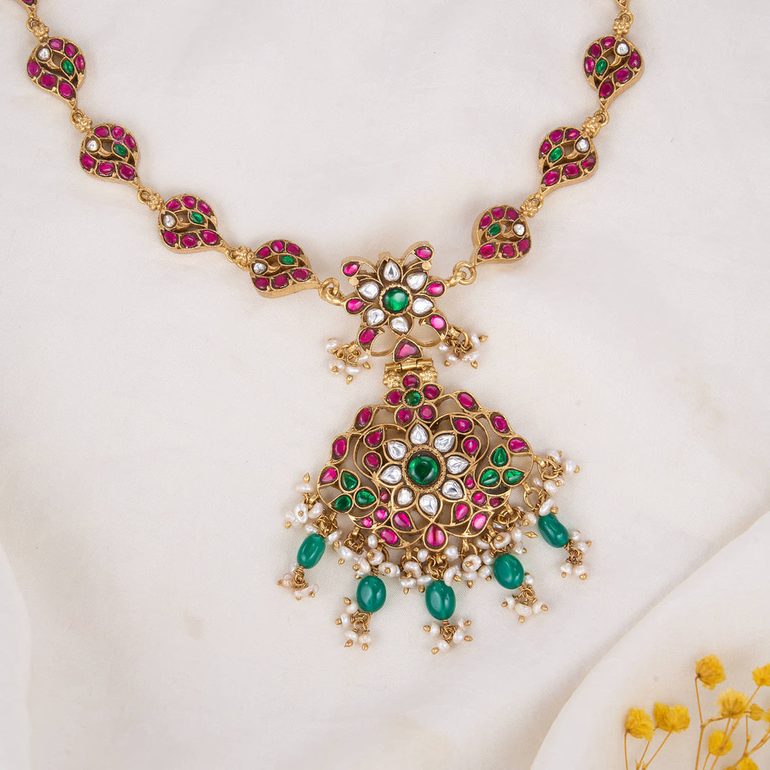 Glow Affair Kundan Long Necklace
