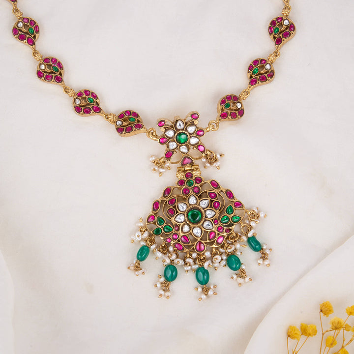 Glow Affair Kundan Long Necklace