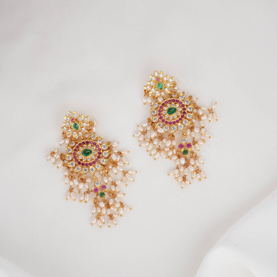 Rajanya Stone Short Necklace Set