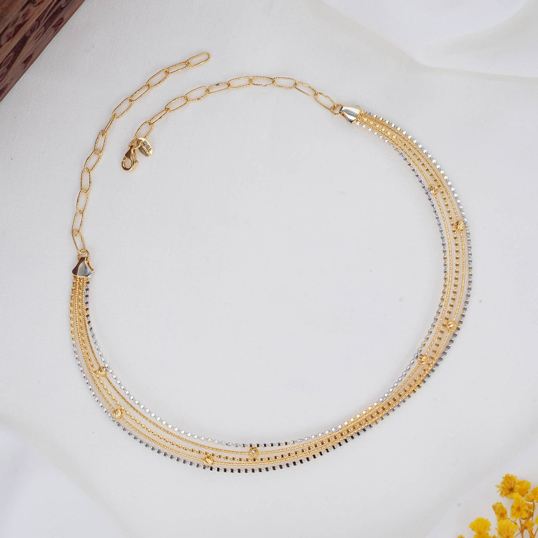 Attractive layered Hasli Necklace