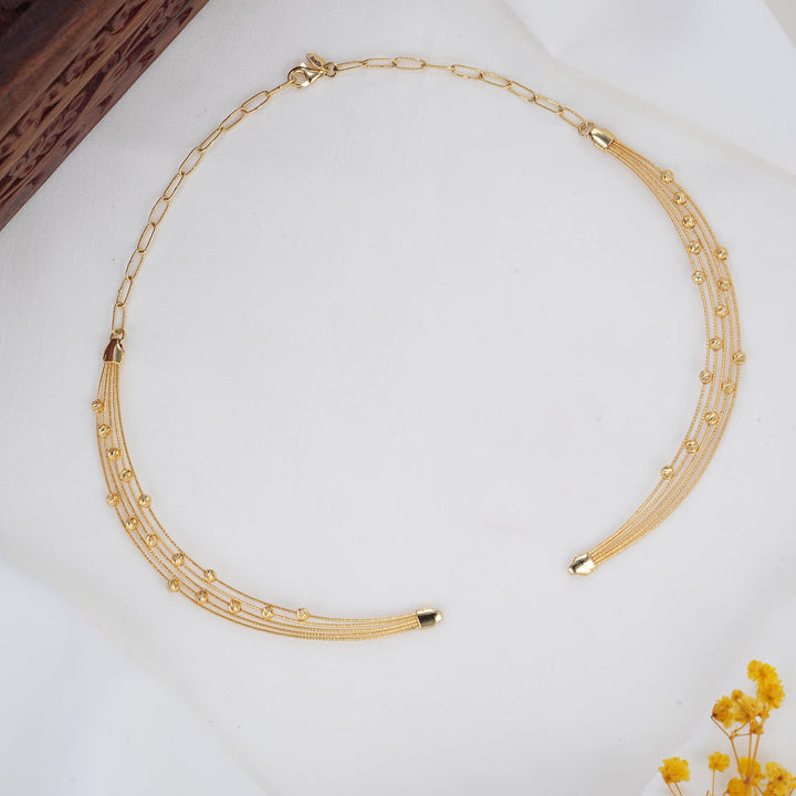 Vibrant layered Hasli Necklace