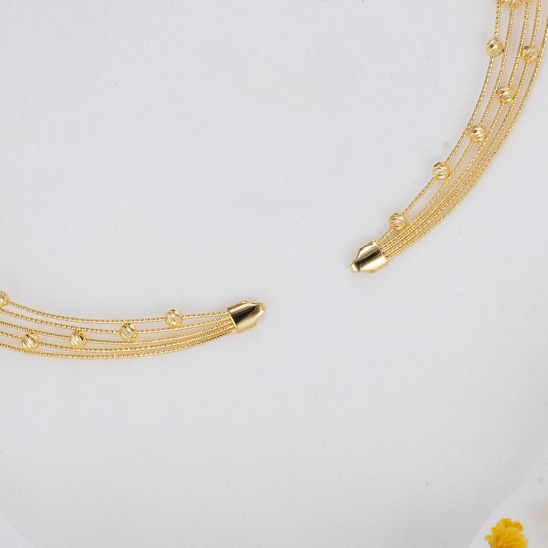 Vibrant layered Hasli Necklace