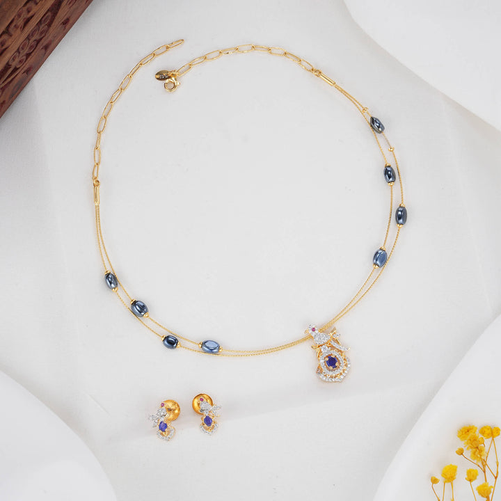 Sparkling Hasli with Pendant Set