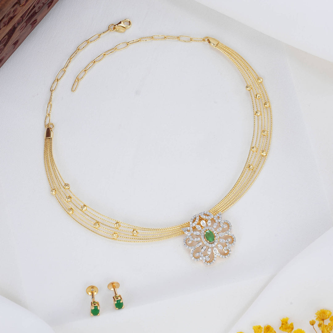 Yamini Hasli with Pendant Set