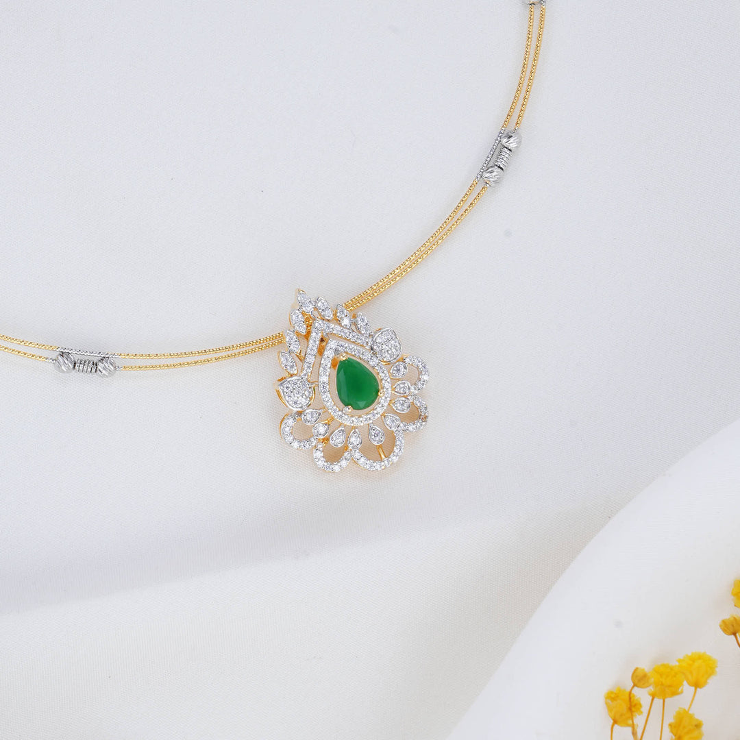 Dhanshikaa Hasli with Pendant Set