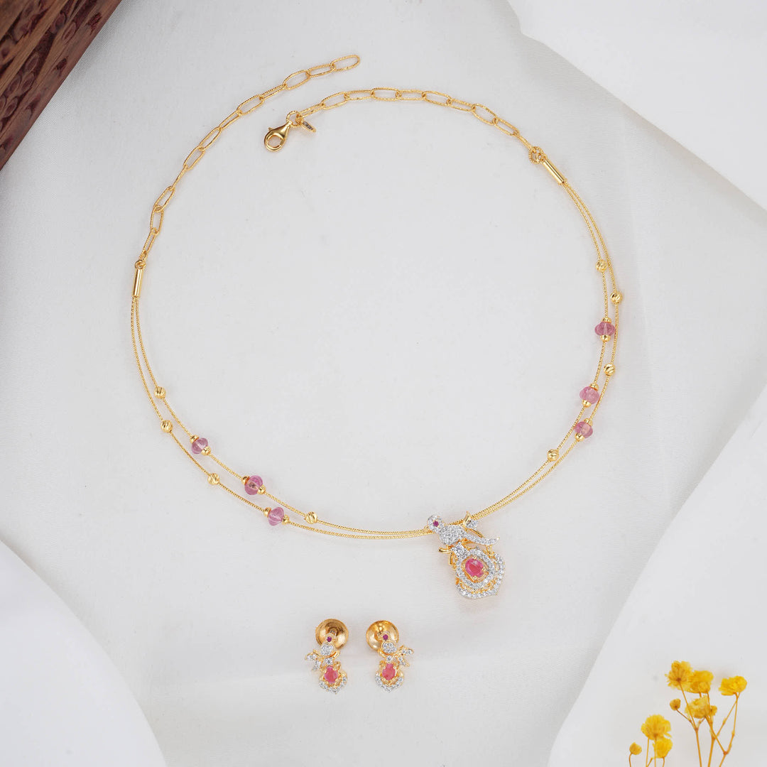 Jashvikaa Hasli with Pendant Set