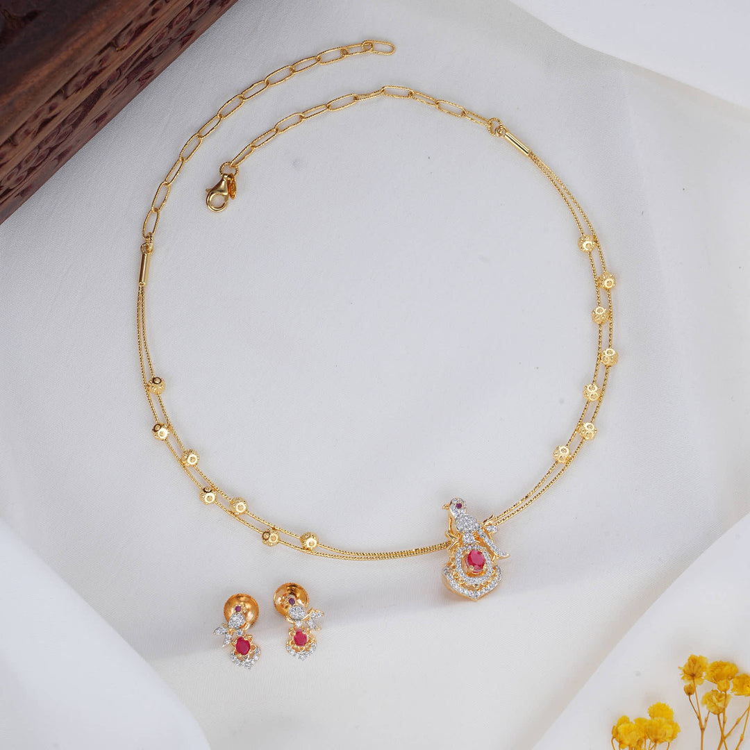 Glitz Hasli with Pendant Set