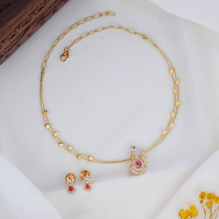 Glitz Hasli with Pendant Set