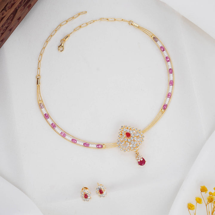 Adorable Hasli with Pendant Set