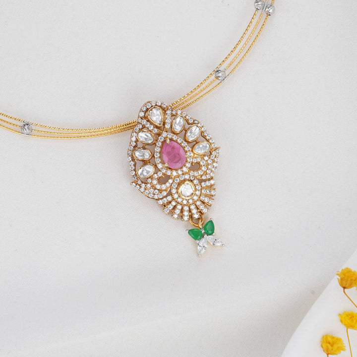 Glittering Hasli with Pendant Set