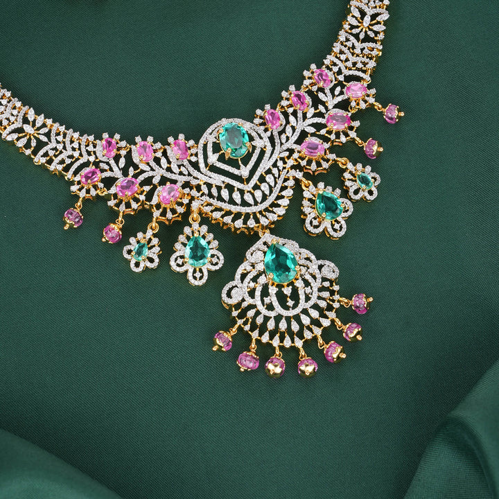 Dazzling Avikam Short Necklace Set