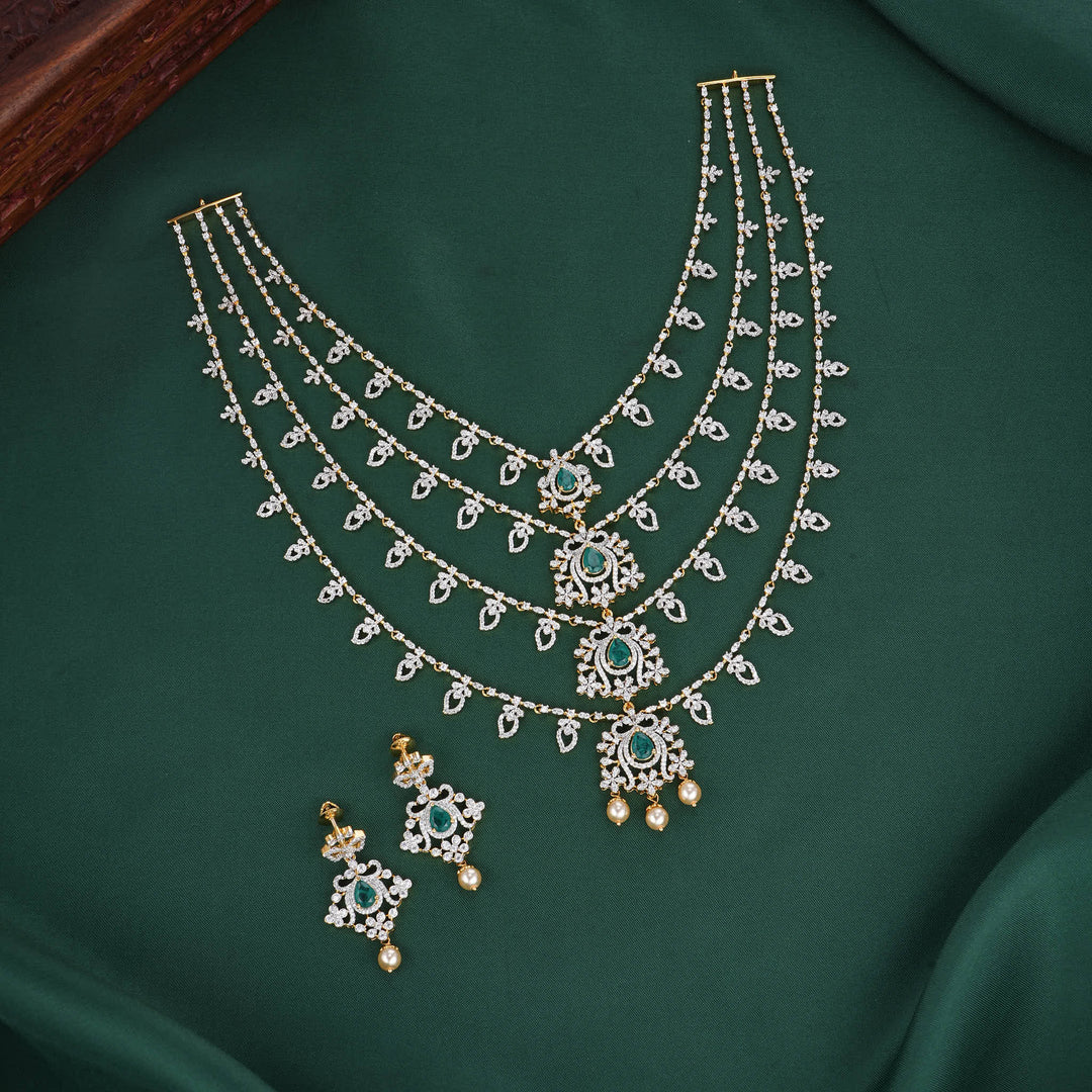 Layered Avikam Long Necklace Set