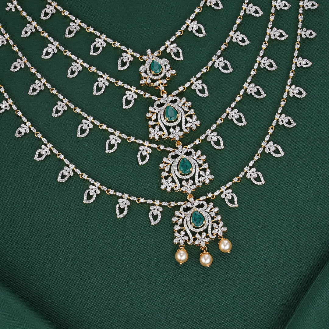 Layered Avikam Long Necklace Set