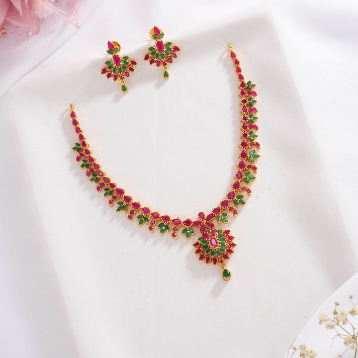 Fabulous Pakshi Short Necklace Set