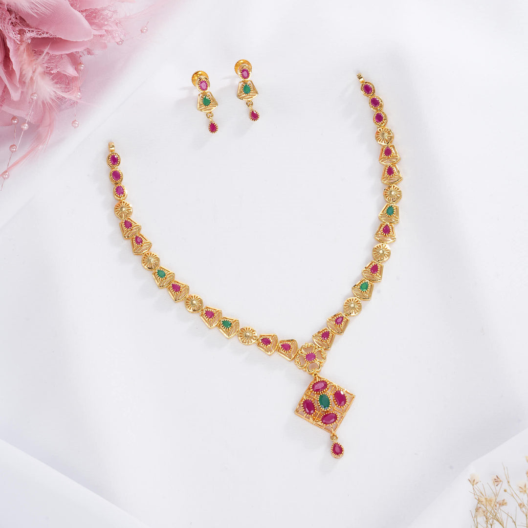 Precious Pakshi Short Necklace Set