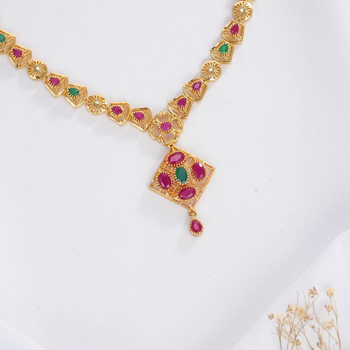 Precious Pakshi Short Necklace Set