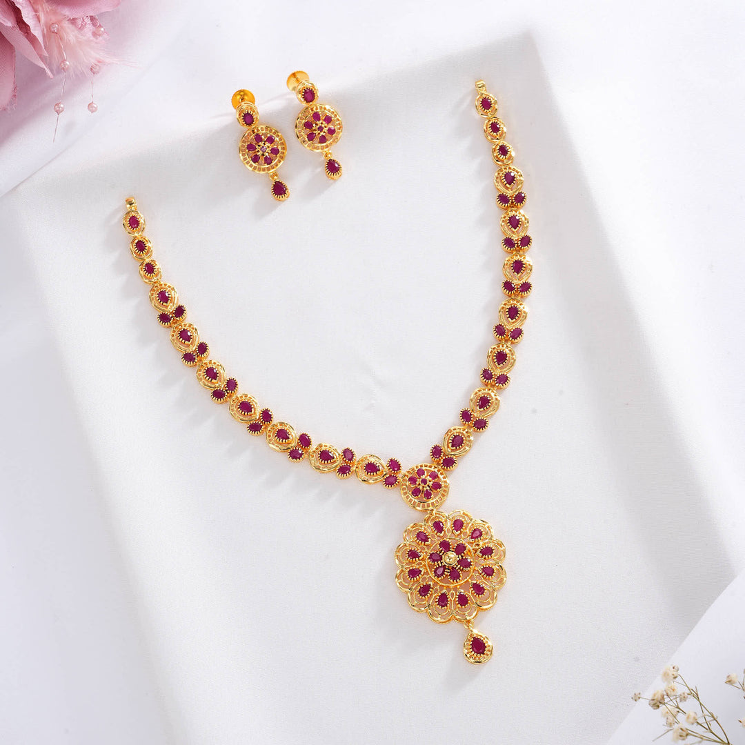 Pranitha Pakshi Short Necklace Set