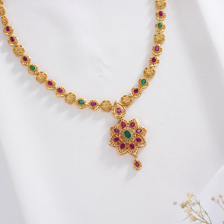 Heritha Pakshi Short Necklace Set