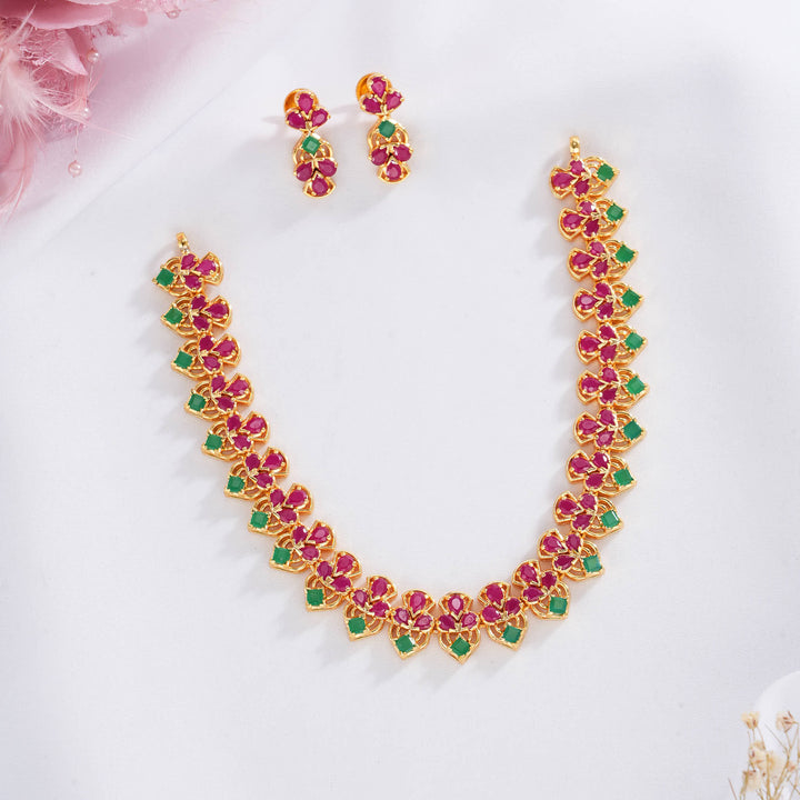 Ruhikaa Pakshi Short Necklace Set