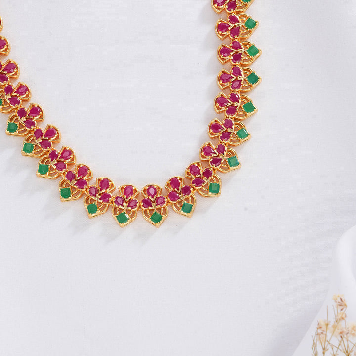 Ruhikaa Pakshi Short Necklace Set