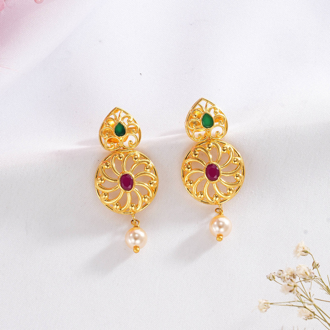 Shinning Pakshi Short Necklace Set