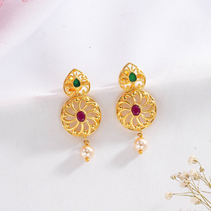 Shinning Pakshi Short Necklace Set