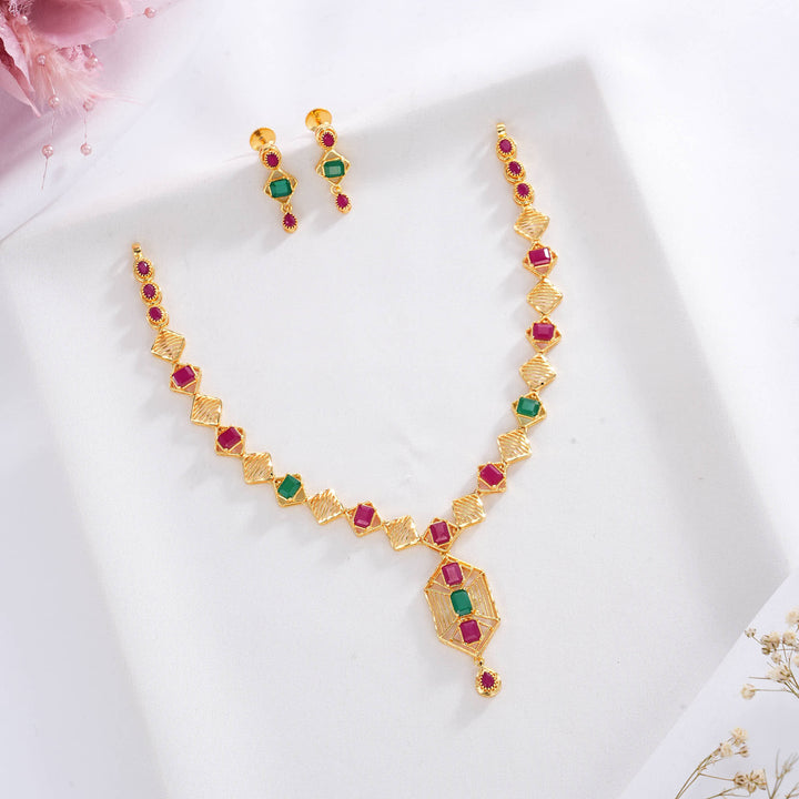 Ishikha Pakshi Short Necklace Set