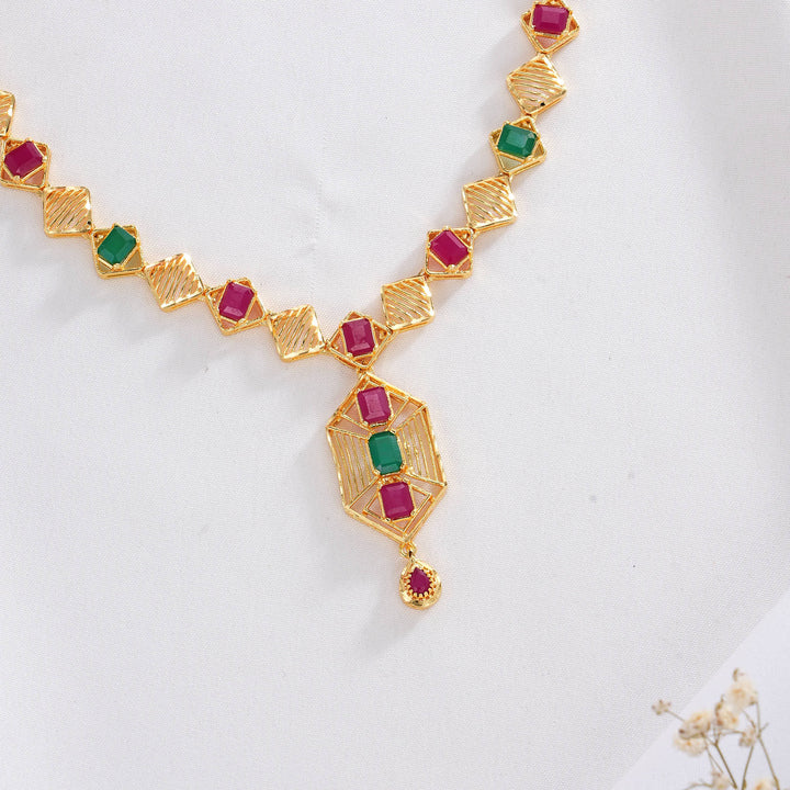 Ishikha Pakshi Short Necklace Set