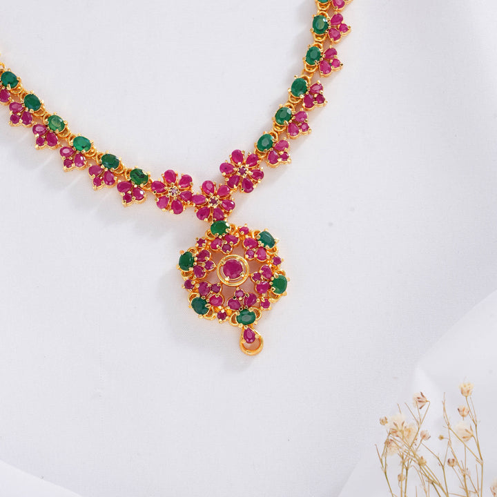 Amazing Pakshi Short Necklace Set